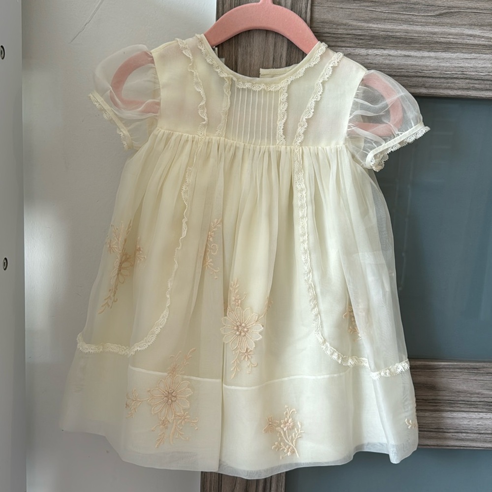 Gucci Ivory Baby Tulle Dress
